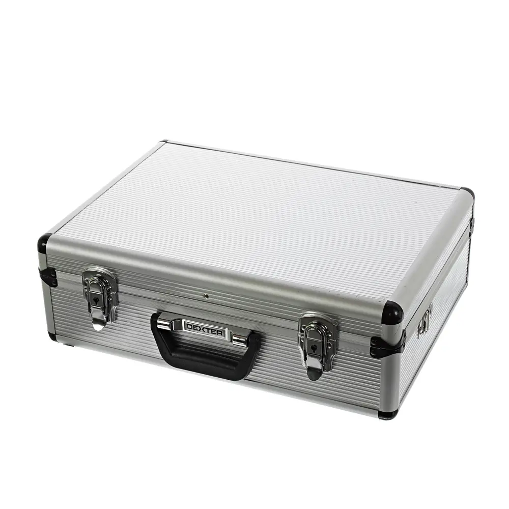 Ящик для инструмента Dexter LD-FS001 455x330x152 мм, алюминий/двп, цвет серебро 17844509 STLM-2021079 