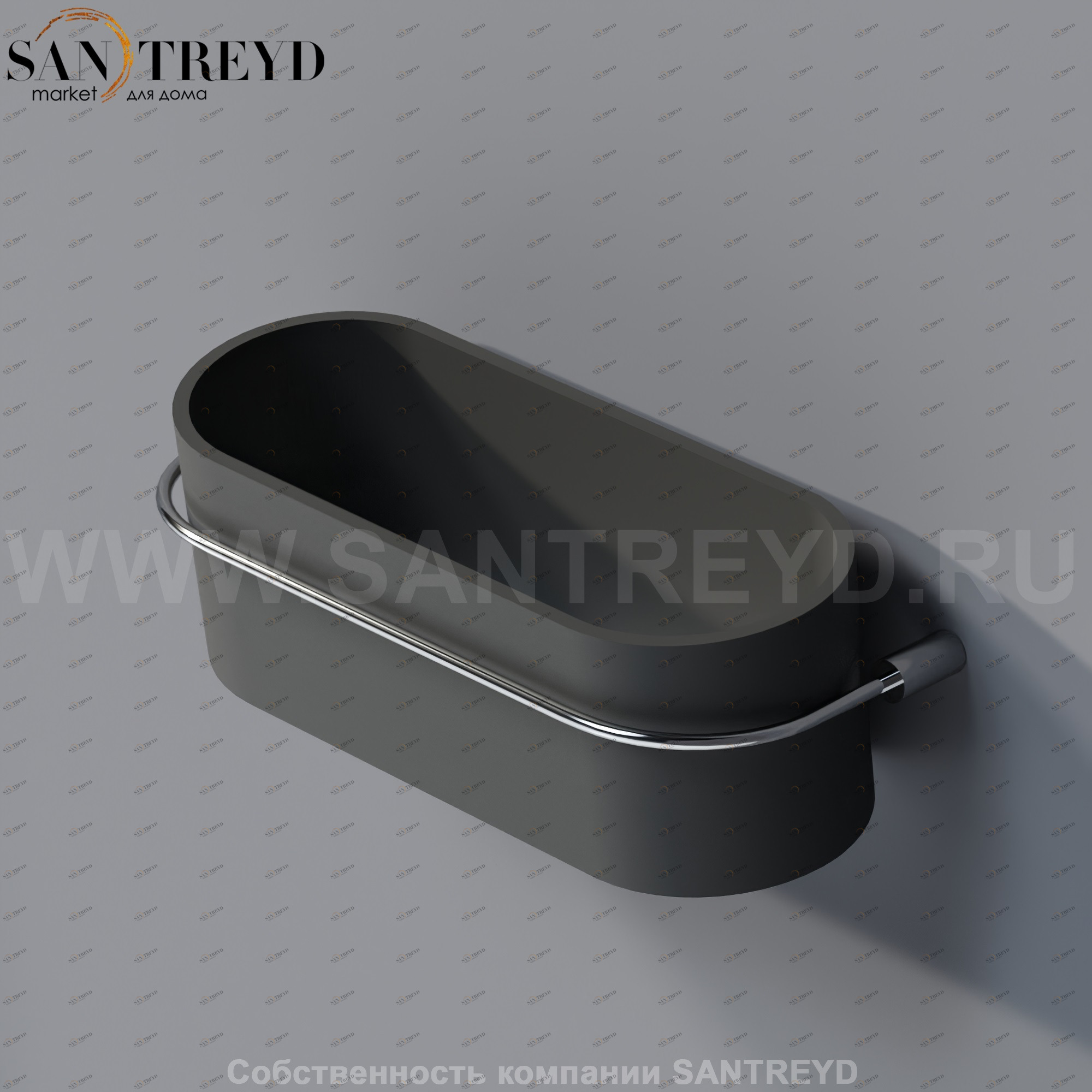 Agape BUCATINI Полка черная ABUC0180EB