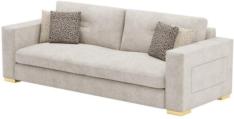 FRATO 3-х местный бархатный диван  Fup220005aav  - Вид №2