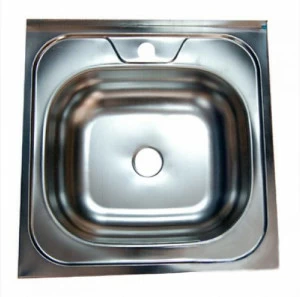 Квадратная мойка из нержавеющей стали "Белая Сталь" TRIO 12138