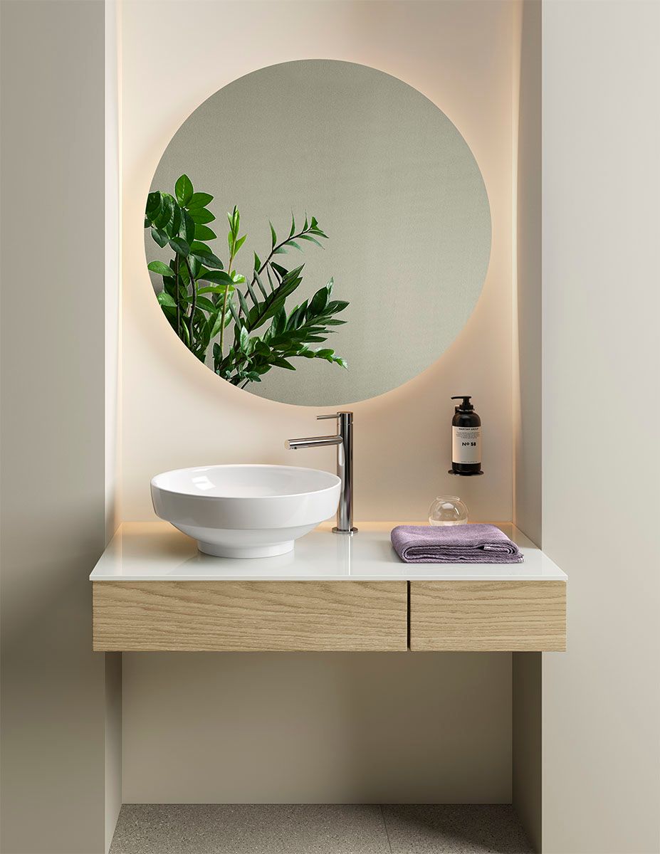 Керамический одиночный круглый умывальник VitrA Bathrooms Water Jewels ARCH-00103715 - Вид №3