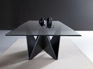 Natisa Прямоугольный стол из металла и стекла  Tm 1762