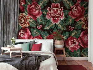 Architects Paper Экологические обои в современном стиле с цветочными мотивами под ткань Atelier 47