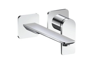 Настенный смеситель для раковины с 2 отверстиями без слива