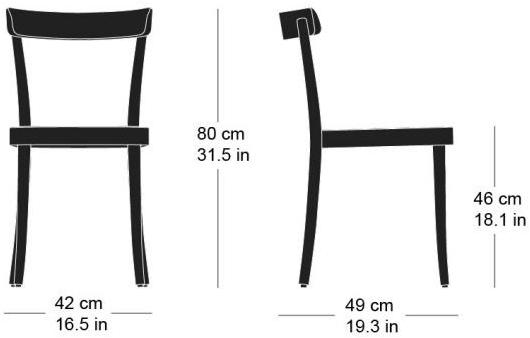 horgenglarus Стул плетеный с открытой спинкой  1-256  - Вид №5