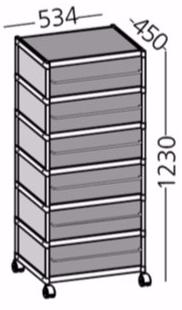 Alias Комод из метакрилата на колесиках Sec sun-id-1457032 - Вид №3