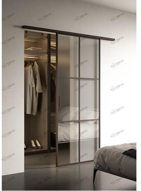 FOA Раздвижная стеклянная дверь с мини-рейкой Factory sun-id-1511932