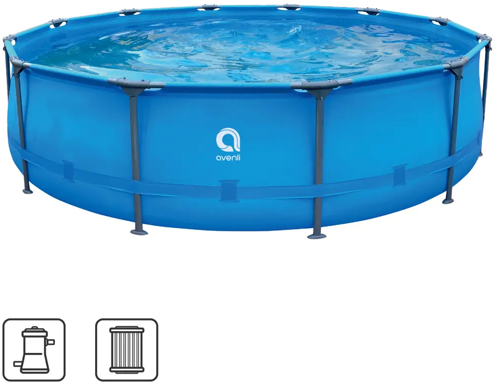 Каркасный бассейн Avenli для дачи и сада с системой фильтрации 89335105