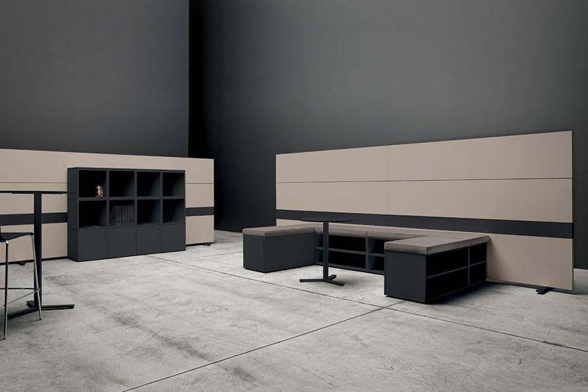 Manerba Отдельностоящая офисная перегородка из дерева K-word sun-id-1481570 - Вид №3