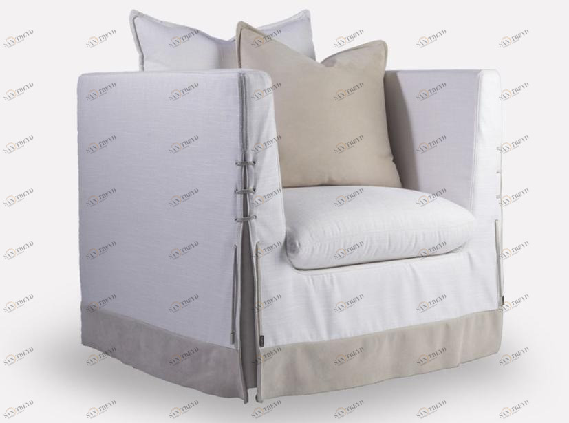 MORADA Кресло с обивкой из ткани с подлокотниками Beachcomber Beachco asc