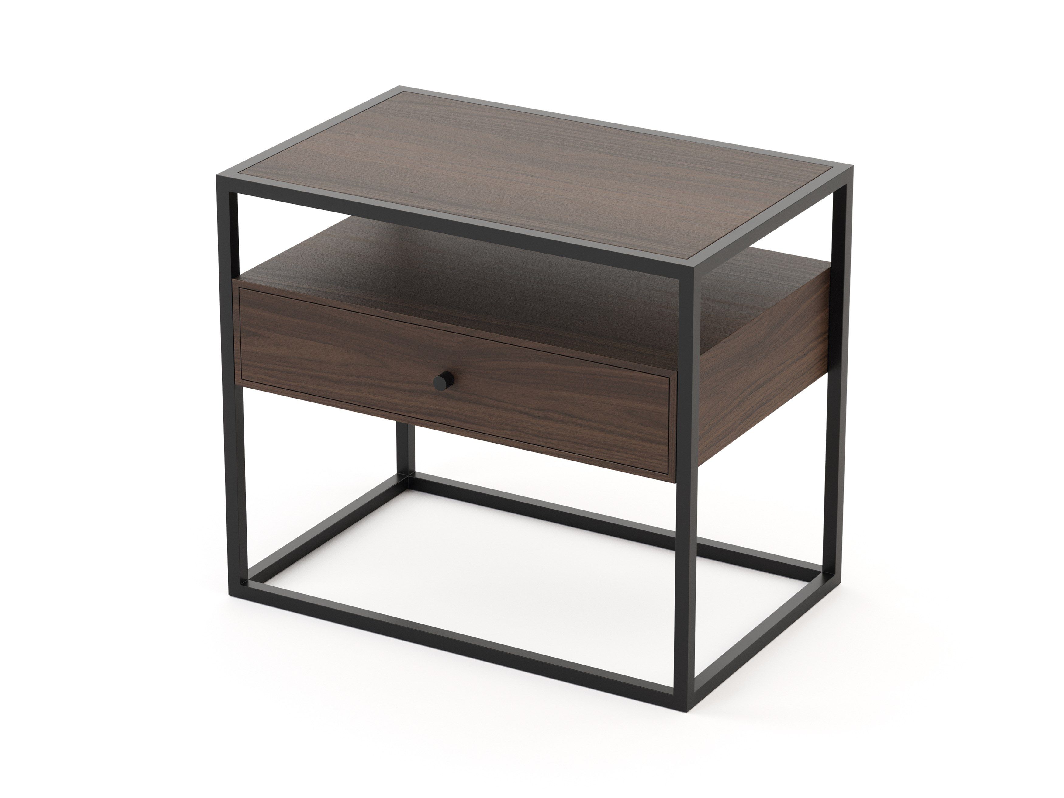 Прямоугольная прикроватная тумбочка из шпона с ящиками Stylish Club мост ARCH-00103665 - Вид №28