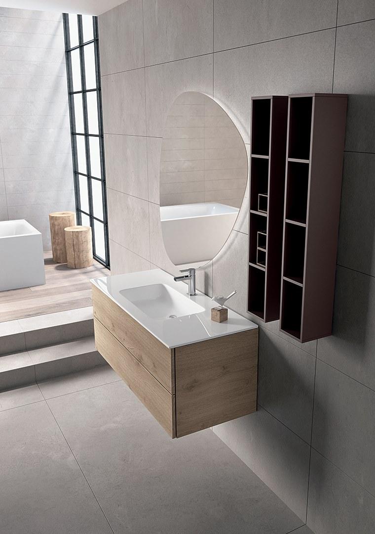 BMT Тумба под умывальник из дерева с зеркалом Blues 2.0 sun-id-1374126 - Вид №1