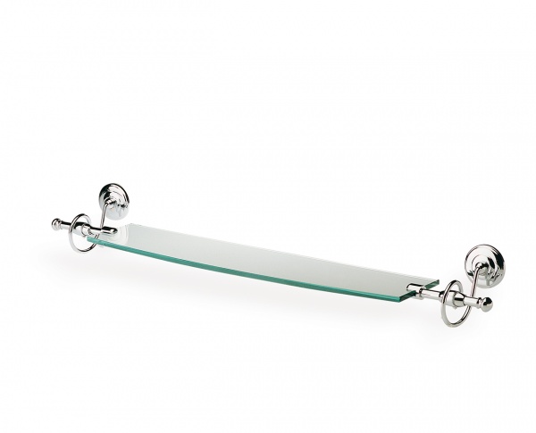 I04(08) Stil Haus Idra, стеклянная полка, цвет хром 