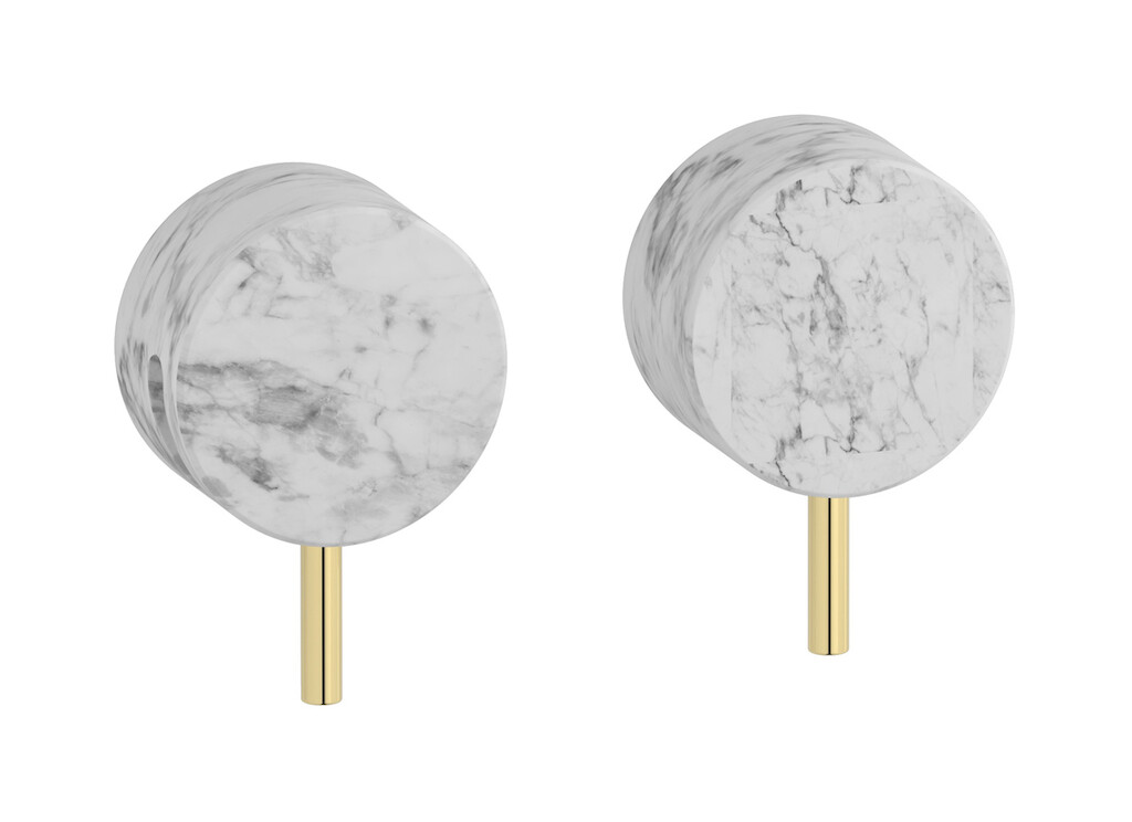 Встроенный смеситель для душа на 2 отверстия на 1 потребителя. WE ARE IB mr400ii_1 Pale Gold Marmo