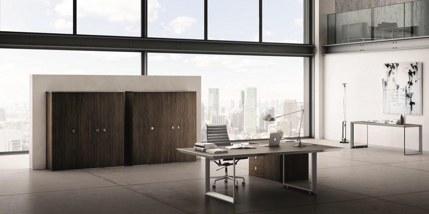 IFT Высокий офисный шкаф из черного дерева 45/90 sun-id-1398065 - Вид №2