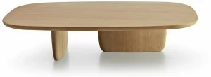 B&B Italia Овальный журнальный столик из дуба Tobi-ishi