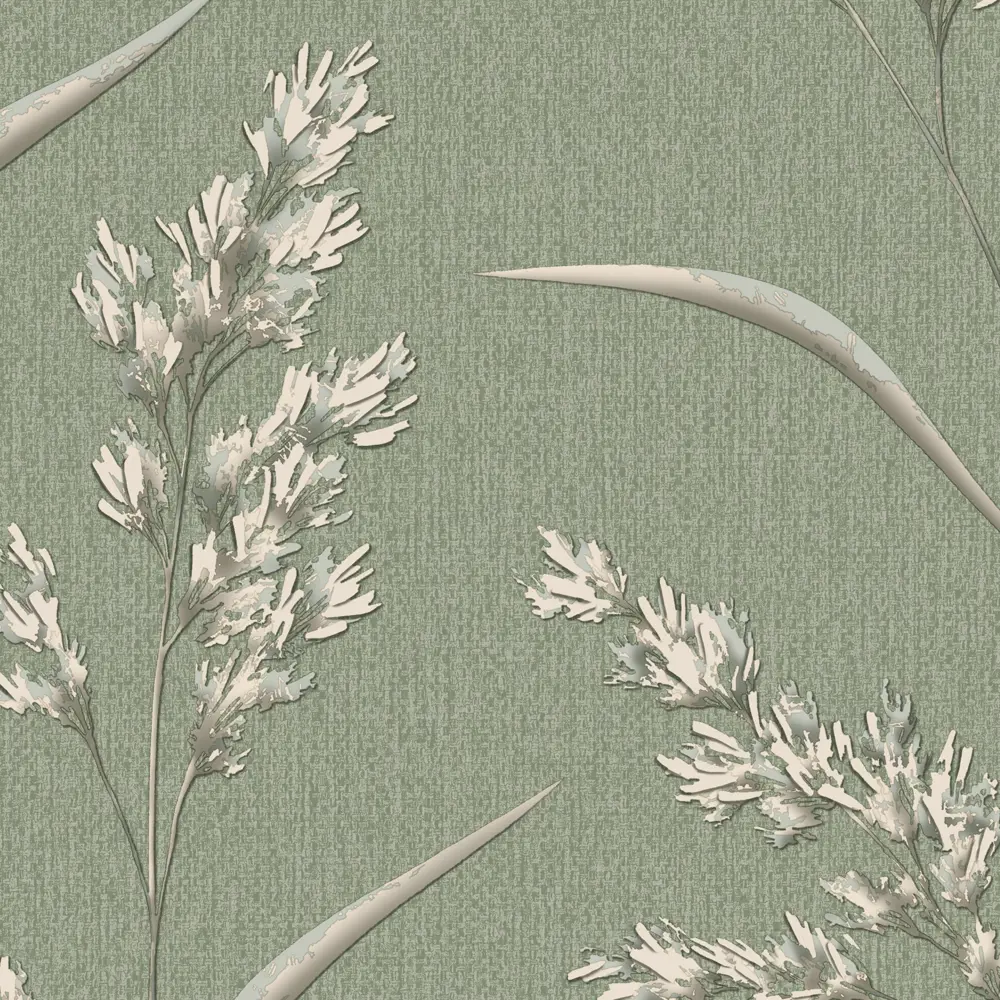 Флизелиновые обои Wallsecret Campo зеленые 1.06 м 89400488 STLM-1441342 - Вид №1