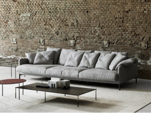 Съемный диван из ткани