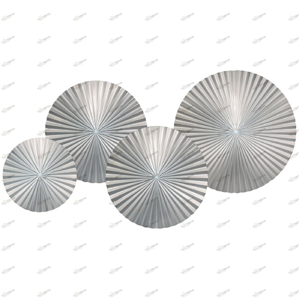 Панно декоративное настенное из дерева 120х70 см серебряное Silver-4 EVENHOME  00-3878818 Серебро 