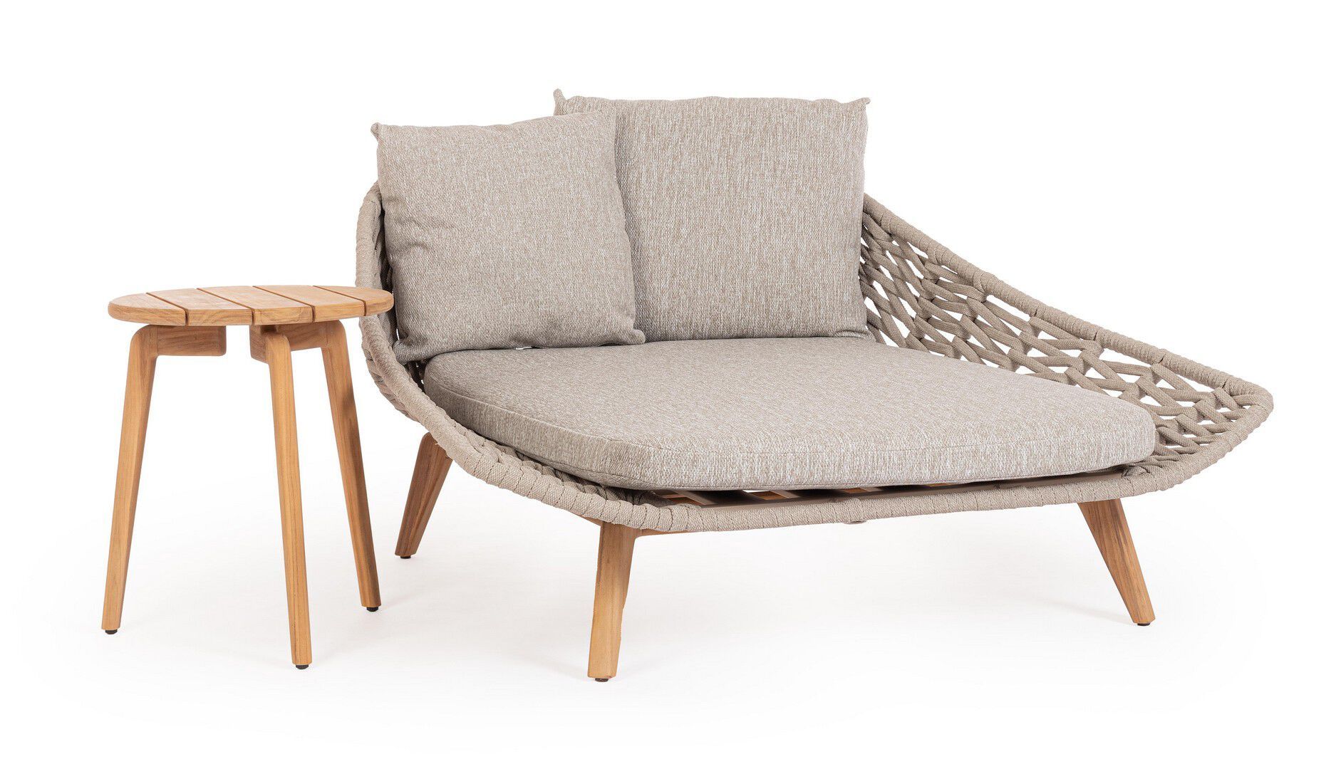 Круглый стол из тикового дерева BIZZOTTO Tamires ARCH-00034831 - Вид №2