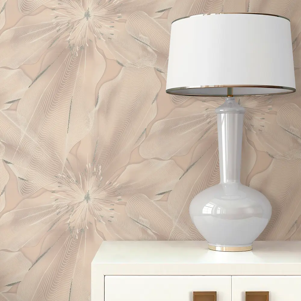 Обои флизелиновые Euro Decor Glossy бежевые 1.06 м ED7171-01 85309988 STLM-2160497 - Вид №2