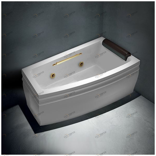 Ванна с гидромассажем белая с золотом Gruppo treesse Blanque 1690 DXSTXV166BZ