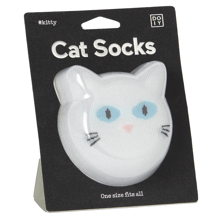 DYCATSOWH Носки cat белые Doiy  - Вид №2