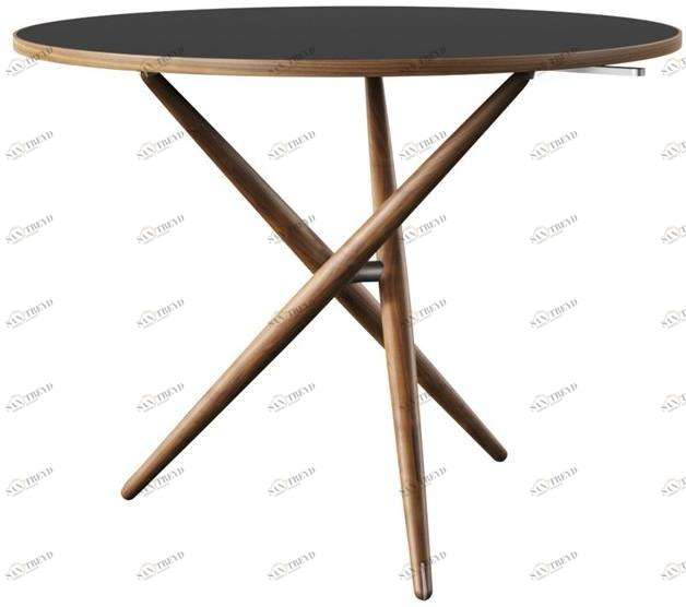 horgenglarus Круглый стол с регулируемой высотой из массива дерева  T-6500 