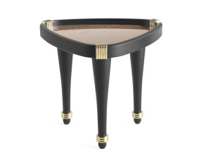 Деревянный треугольный журнальный столик