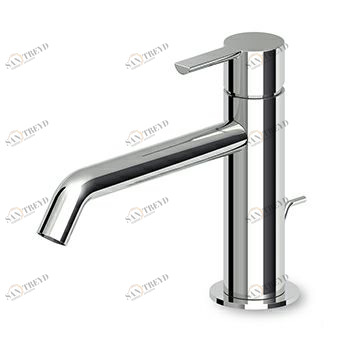 ZGL705 Смеситель для раковины, однорычажный, с удлиненным изливом, аэратором, сливным клапаном 11/4 ", гибкими шлангами. Zucchetti Gill 