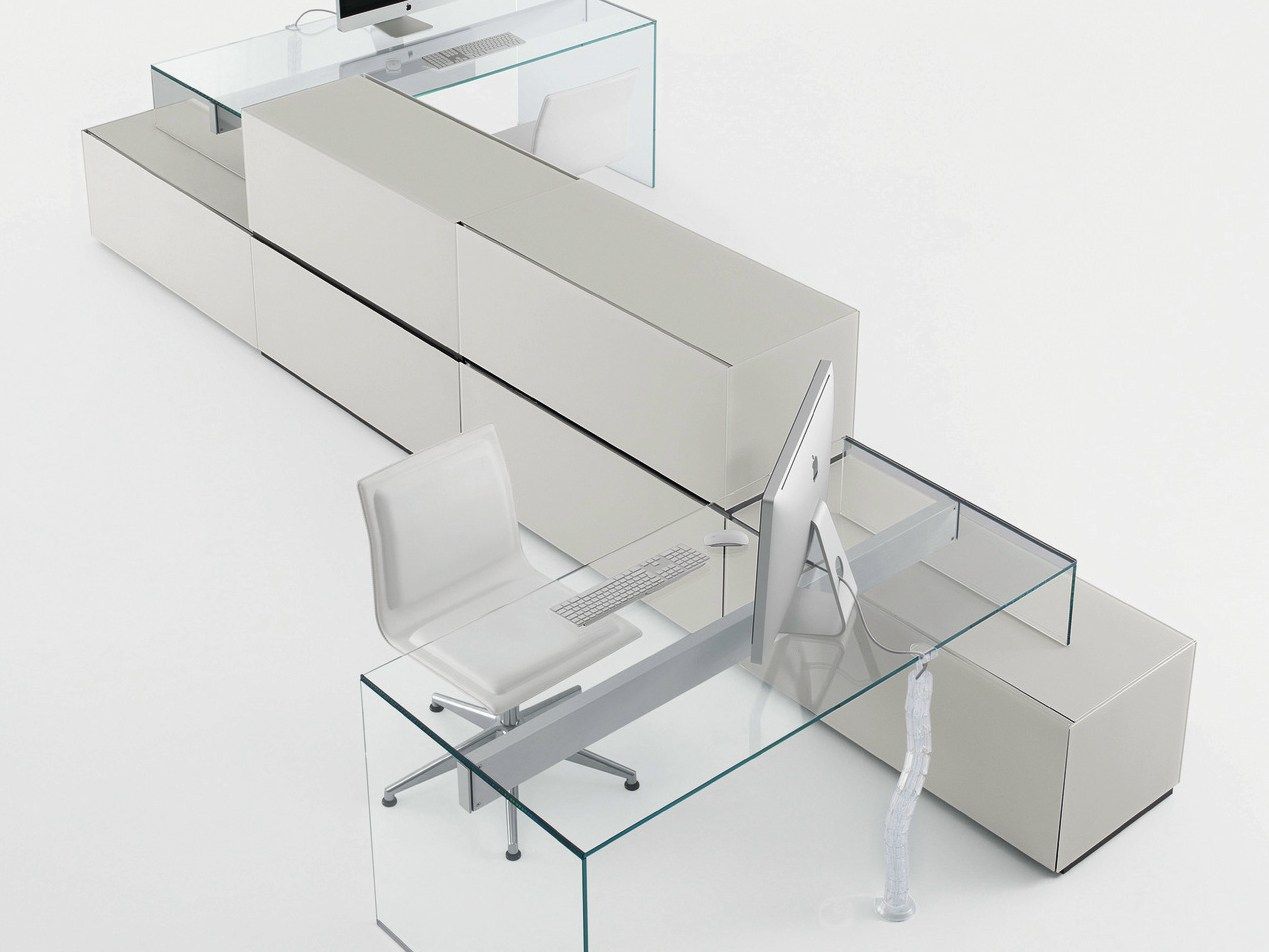 Множественный Хрустальный стол со встроенной полкой Gallotti&Radice ARCH-00118984