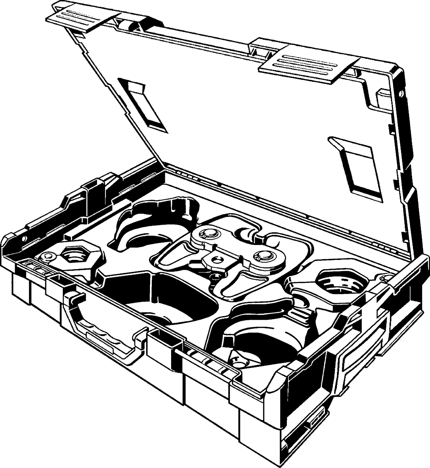 472 764 Модель 2296.4 Трубопроводные системы  Системные пресс-инструменты  Системные пресс-кольца, системные пресс-цепи  Металлические пресс-системы Santreyd  - Вид №1