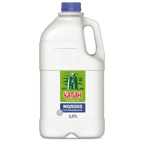 Молоко пастеризованное Чабан 2,5% 1900 г БЗМЖ Santreyd 20755