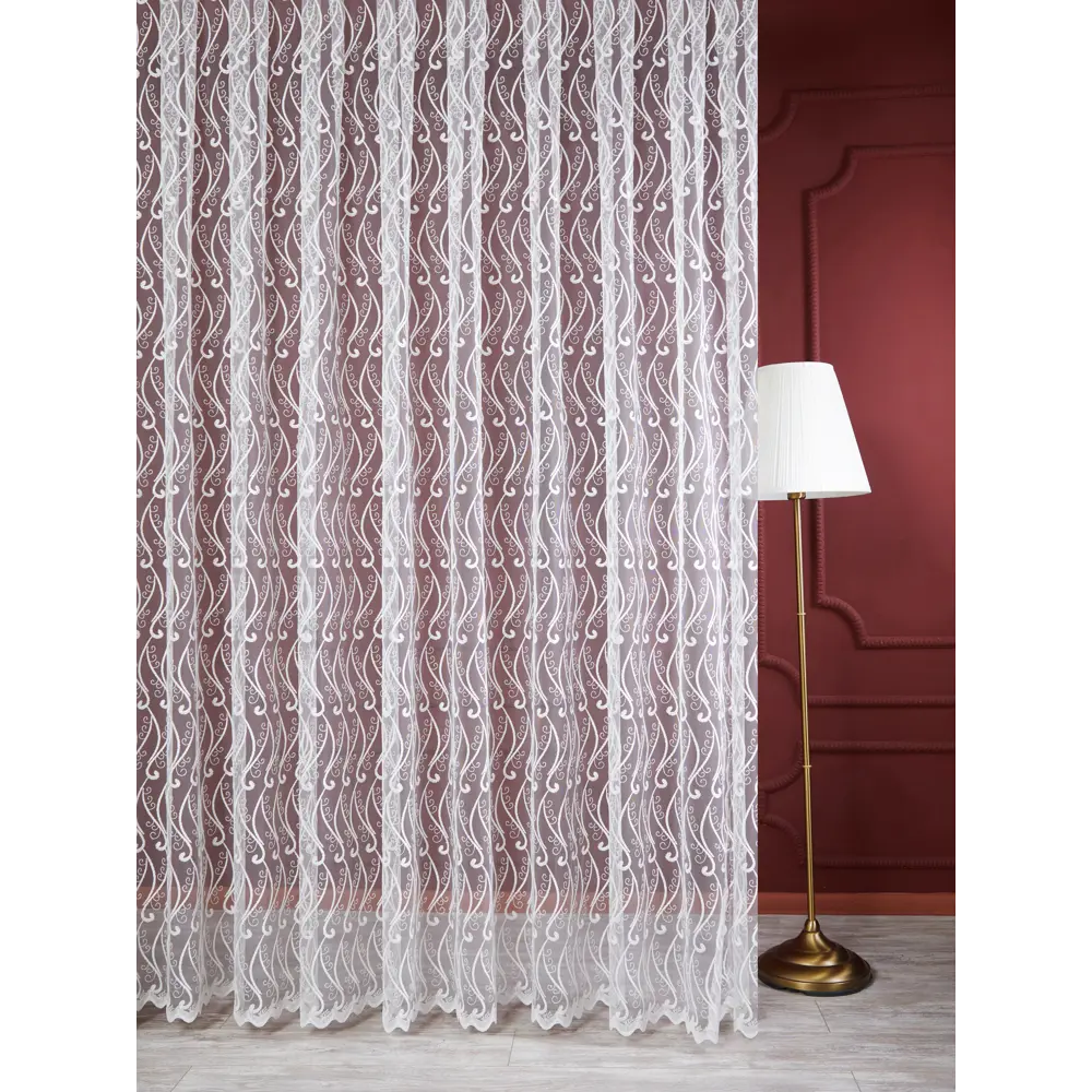 Тюль 1 м/п Классика сетка 280 см цвет кремовый 85337336 STLM-2019495 ELIT HOME 