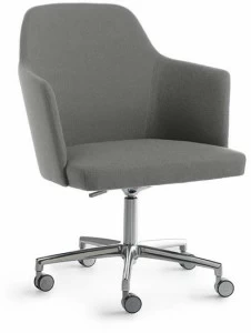 Crassevig Мягкое вращающееся кресло с 5 спицами Axel