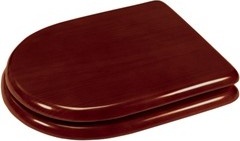 TP0130 Сиденье для унитаза с крышкой из лакированного дерева с отделкой под красное дерево mediclinics