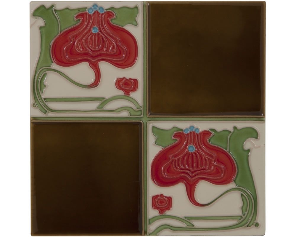 LGC029 Набор из 10 четвертных коричневых четырехугольных плиток бордового цвета Сarronheating 