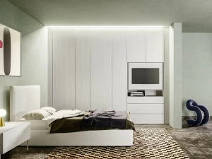 Zalf Встроенный шкаф со встроенной регулируемой подставкой под телевизор. Alterna