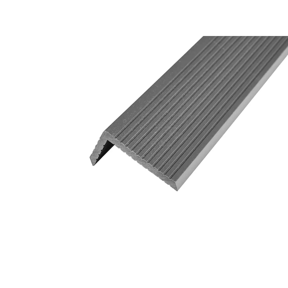 Уголок для террасной доски Groentec 70x35x3000 мм ДПК цвет серый STLM-2179018 - Вид №3