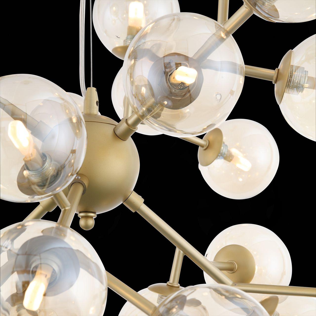 Подвесная люстра ST Luce Pallеre SL438.203.24 ST LUCE ДИЗАЙНЕРСКИЕ, PALLЕRE, ШАР 222847 Янтарный  - Вид №1