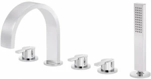rvb Комплект для ванны на 5 отверстий с ручным душем Line 4075.--.70