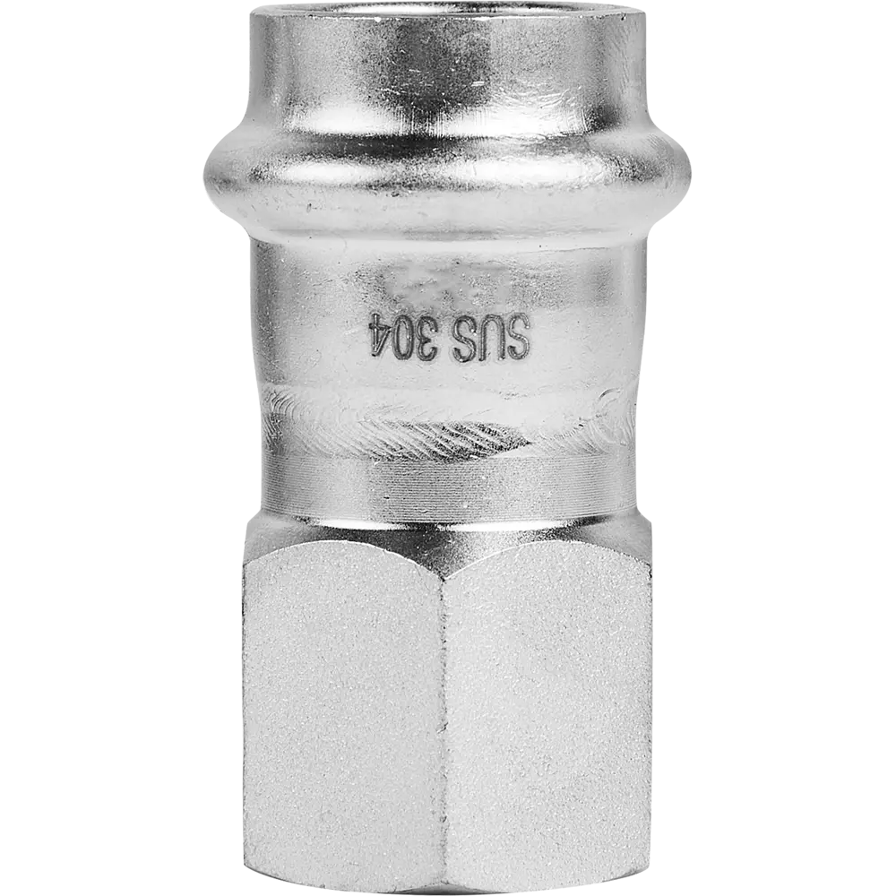 Муфта переходная Rommer 1/2"x22 мм ВПр-ВР нержавеющая сталь 88011259 STLM-2173569  - Вид №2