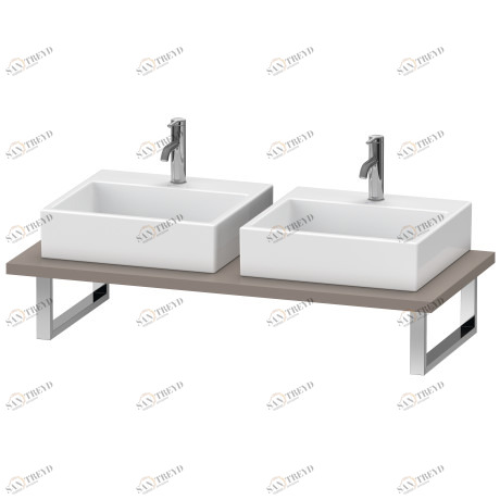 DS105C04343 DuraStyle Консоль для накладной и встраиваемой сверху раковины компакт Базальт матовый, декор Duravit