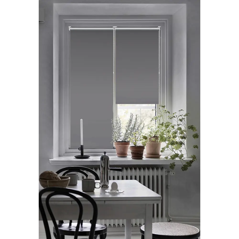 Штора рулонная блэкаут Эскар 50x160 см серая Moon 2 BLACKOUT STLM-2122262 - Вид №5