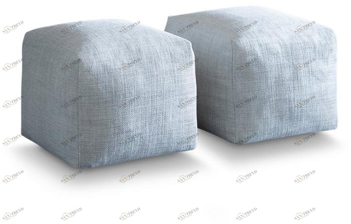 Saba Italia Квадратный пуф со съемным чехлом из ткани Pixel sun-id-1381332