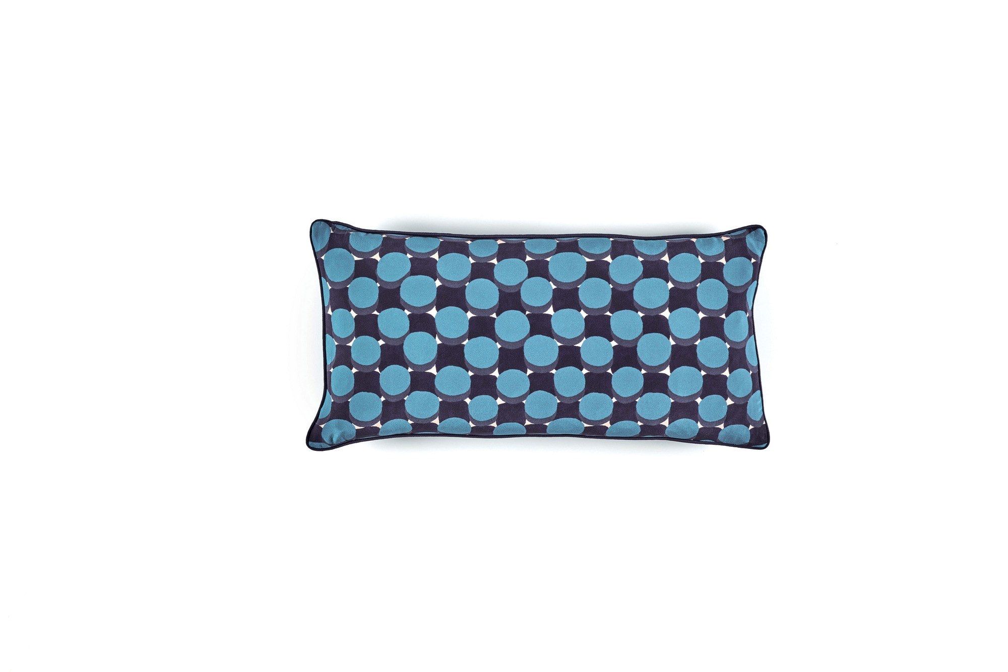 Прямоугольная шелковая подушка с геометрическим рисунком Élitis TWIST ARCH-00130599 - Вид №28