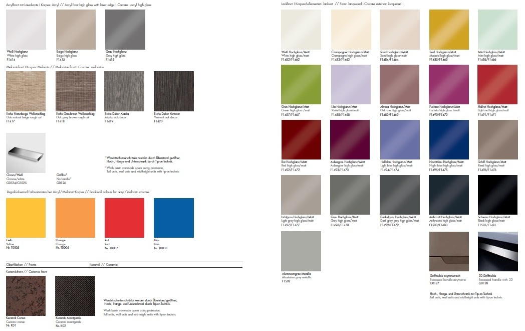 Композиция №7 Conceptwall Collection комплект мебели для ванной комнаты Burgbad 42051 - Вид №2