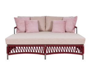 Тканевая Садовая кровать с металлическим основанием и веревкой