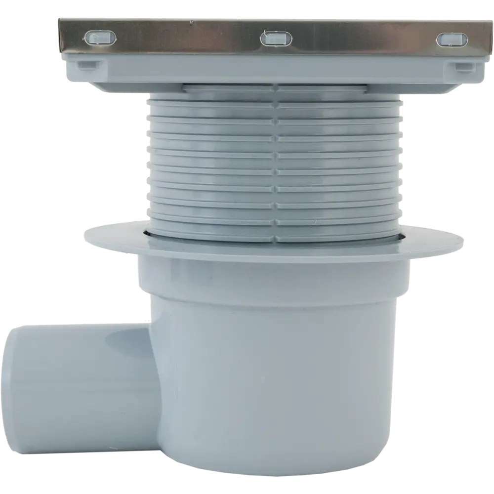 Трап для душа Ани пласт мокрый затвор горизонтальный слив 150x150 мм полипропилен STLM-2036629 - Вид №3