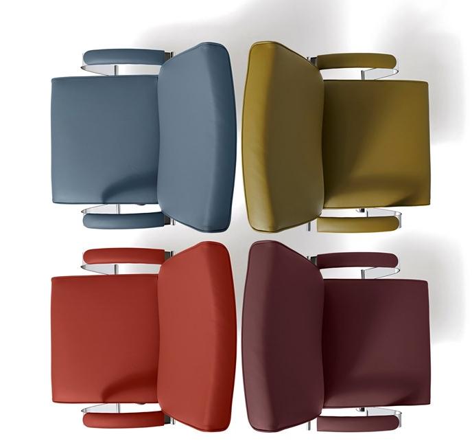 Diemme Офисное кресло из кожи с 5-ю спицами и подлокотниками Venus sun-id-1450064 - Вид №4